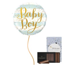 Balloon 'Baby boy' with chocolate bites and sleeve boy